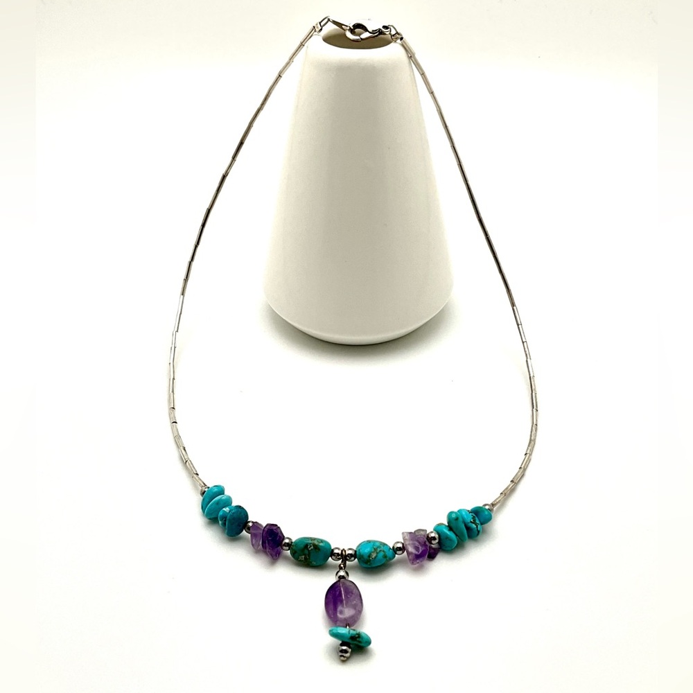 Authentic Native American Handcrafted Necklace Wi… - image 3